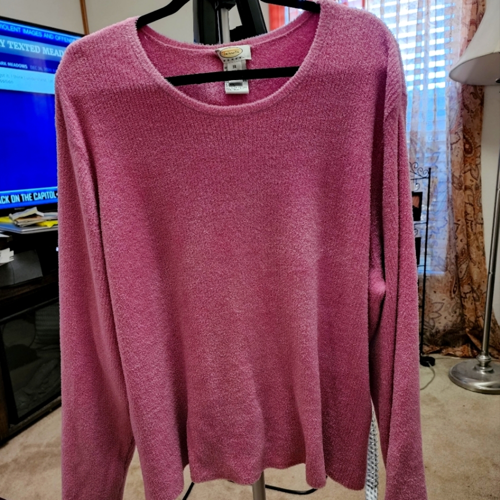 Womens Pink Cardigan Sweater